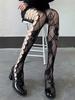 Fashion Sexy Women Pantyhose Tights Sexy Mesh Fishnet Pantyhose Nylon Irregularity Leggings Stocking Female Conjoined Socks