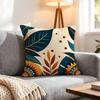 Plant Artistic Leaves Cushion Cover 1Pcs Decorative Covers Soft Cushion Case For Sofa Couch Decor 40X40 45X45 Pillowcases