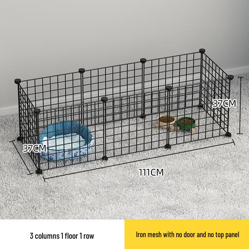 Indoor Pet Fence: Dog and Cat Barrier Gate with Iron Mesh for Anti-Escape and Isolation