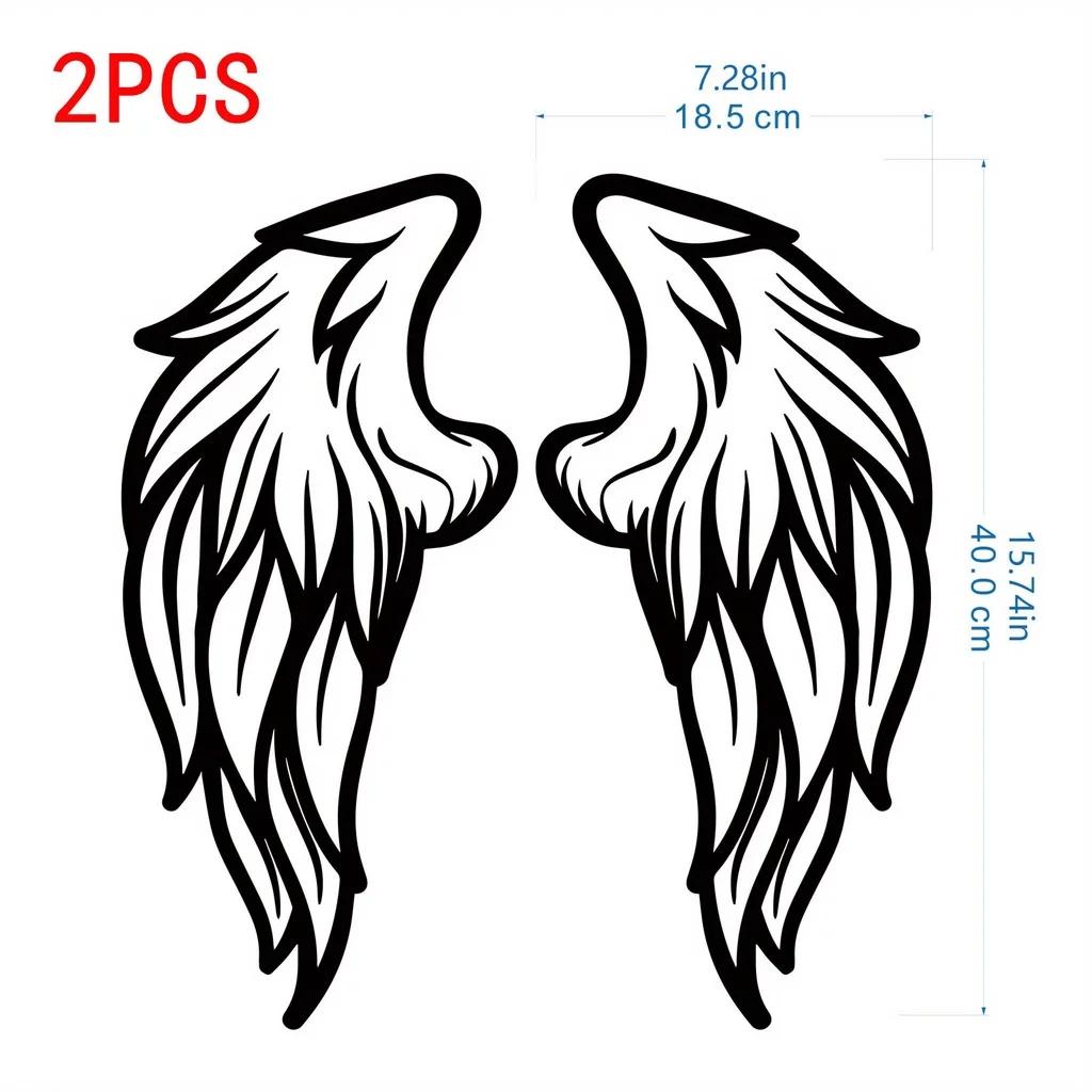 

Набор из 2 больших металлических настенных скульптур «Крылья ангела» — элегантный декор для дома и улицы, красивый акцент для гостиной 40x18.5 светло-серый