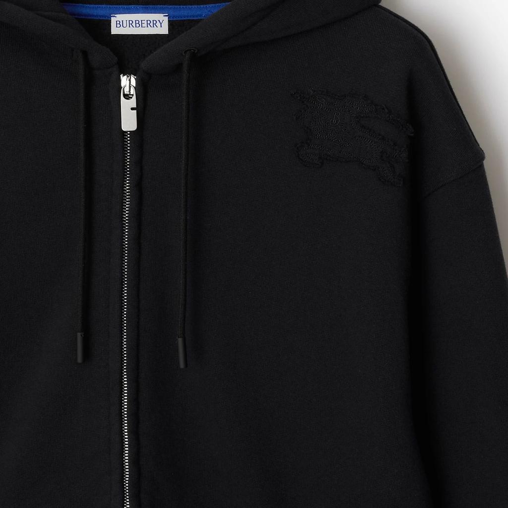 Burberry Equestrian Knight Design Appliqué Hoodie 80849801
