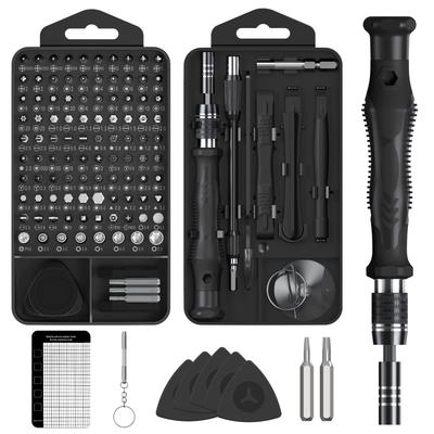 Jeu de tournevis de précision MOVMAO avec 103 embouts Torx magnétiques, kit d'outils spéciaux pour la réparation DIY, étui dédié avec embouts 130-en-1 noirs, tournevis,