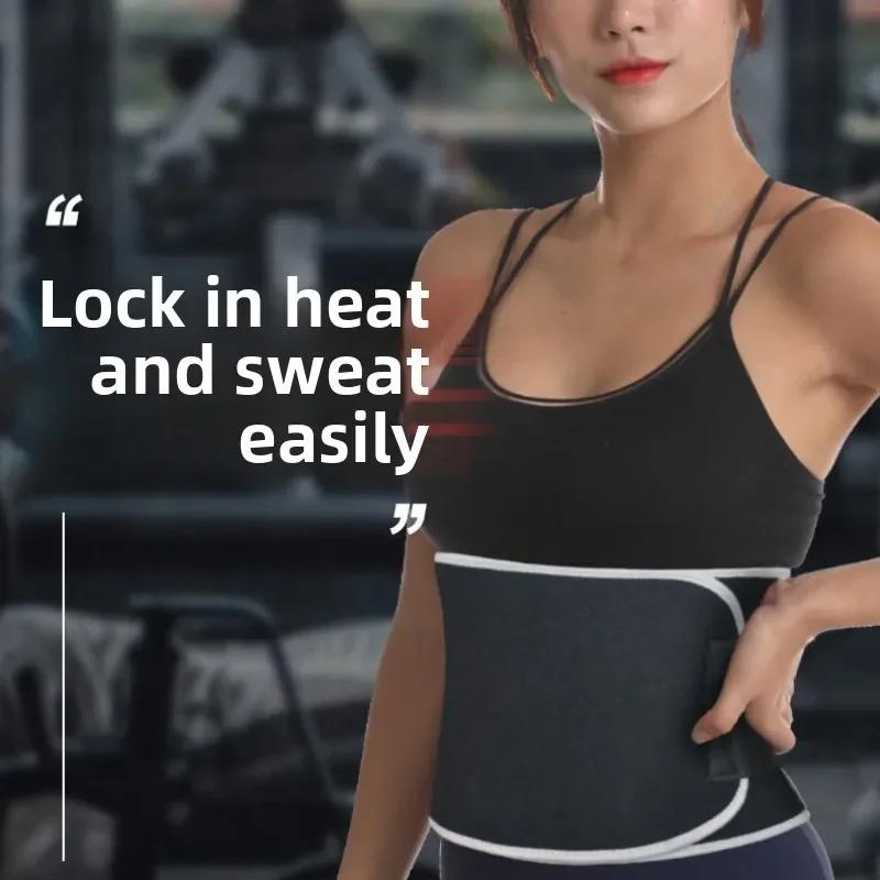 Sweat Waist Support Exercise Fitness Running Waist Training Practical Yoga Abdomen Breathable Corset Belt Stretching