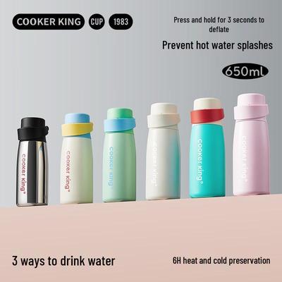 316L Stainless Steel 650ml Insulated Water Bottle with Handle
