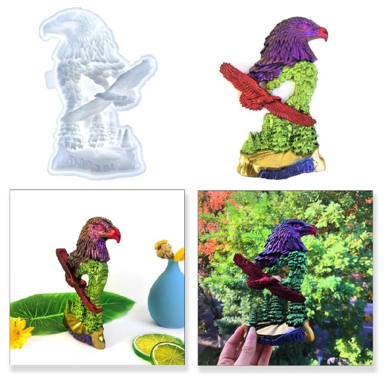 3D Eagle Silicone Mold DIY Epoxy Resin Molds Table Ornament Decoration Mould