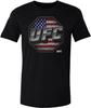 USA Flag UFC Octagon Graphic T-shirt