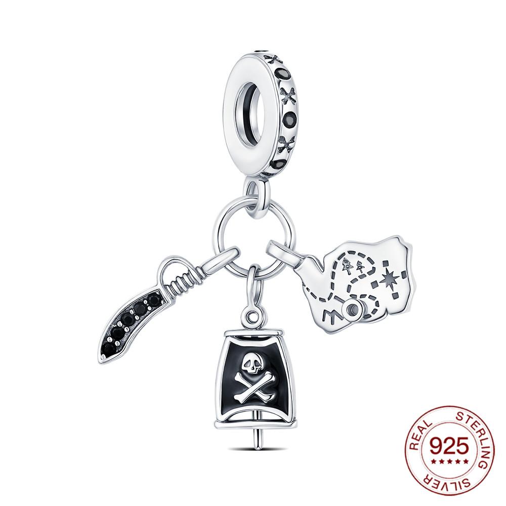 New Copper Pirate Series Pendant Suitcase Charm Jewelry Making Original Bracelet Diy Men'S Women'S Daily Wear Gifts