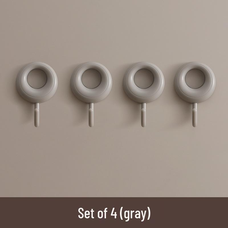 Strong No-Drill Wall Hook Adhesive for Kitchen, Bathroom, Towel, Mop, Backpack