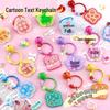 Creative Text Acrylic Keychain Set (10-Pack)