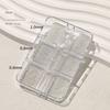Nail Art Pearl Accessories, Off-White Flat-Bottomed Half-Round Pearls, Mini Steel Beads, Versatile Nail Rhinestones, 3D Nail Decorations