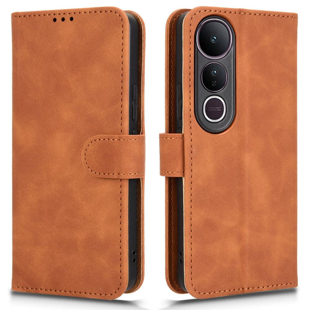 For vivo V50 Lite 5G Leather Case Skin Feel Anti Drop Wallet Flip Phone Cover