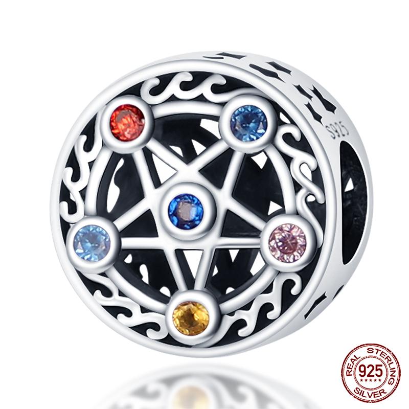 100% Real Prata-Banhado Ocean Series Tartaruga Caranguejo Sereia Charms Contas Fit Original Diy Pulseiras Bangles Jóias Presentes