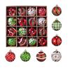 Holiday Ornament Assortment PVC Hanging Tree Trim for Christmas Indoor Display and Seasonal Room Styling for Tree Use
