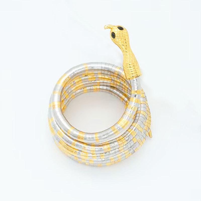 Versatile Snake-Shaped Punk Choker Necklace & Bracelet