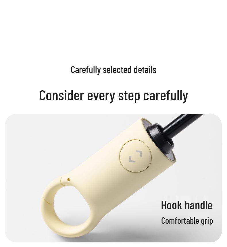 Fully Automatic Five-Fold Umbrella with Black Glue Sunscreen, UV Protection, and Dual-Use for Rain or Shine