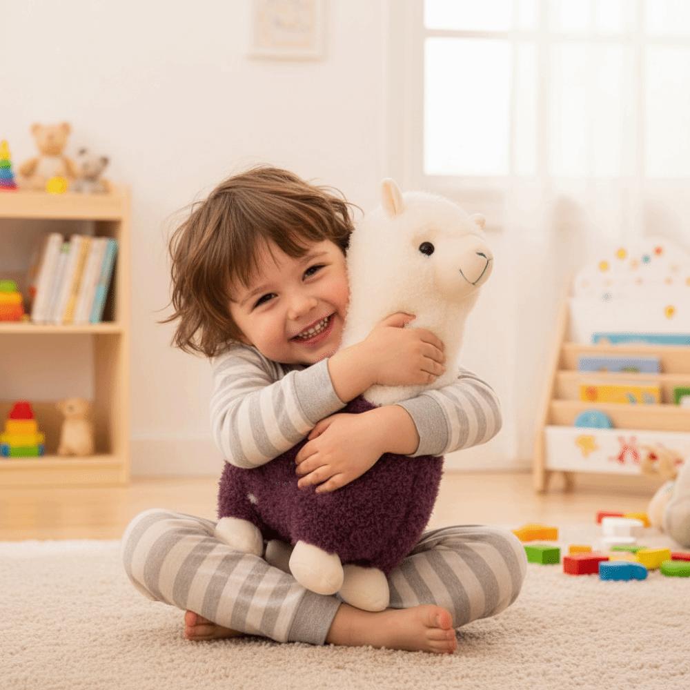 Soft Material Alpaca Plush Toy Children Gits Plush Toy Cute Sheep Llama Animal Dolls  Bed Decor