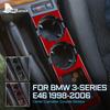Kohlefaser-Schaltmanschetten-Set für BMW 3er E46 1998-2006