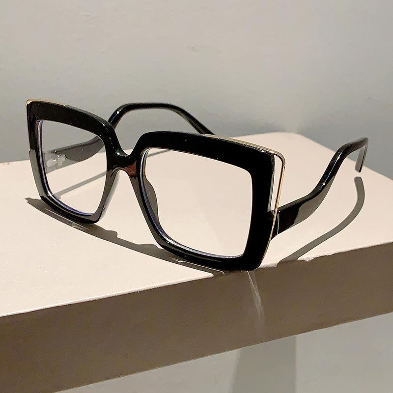 

Vintage Oversized Anti Blue Light Optical Glasses Frames Women For Men Luxury Brand Designer Trend Myopia Eyeglasses Frame
