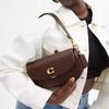 Coach Satteltasche Emmy 23 Logo-Schlossverschluss Ledersatteltasche Handtaschen Damen Messing Ahorn CR667-B4MPL