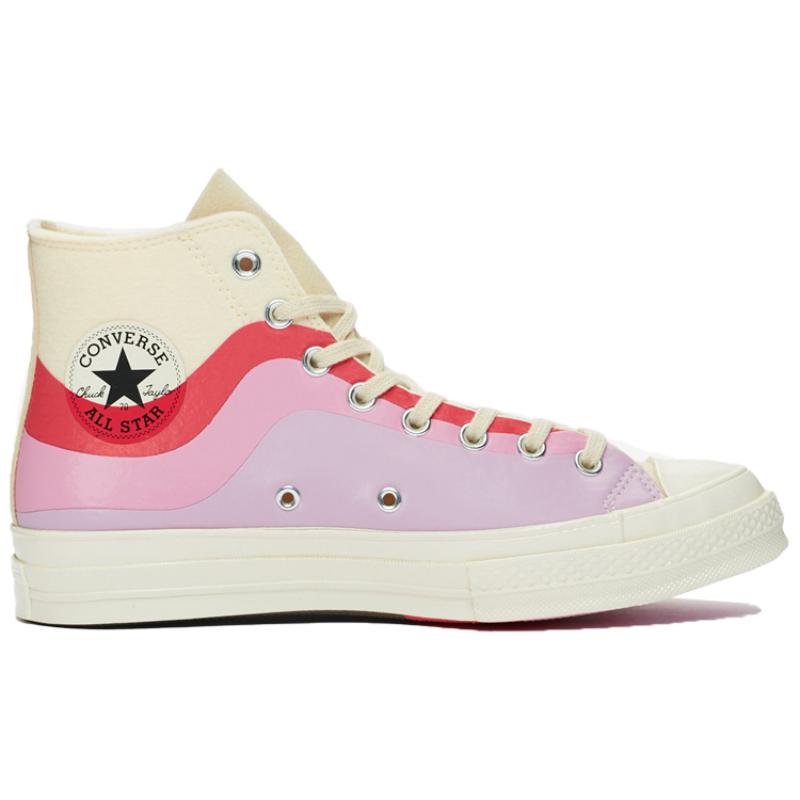 Converse Chuck Taylor All Star 70 Hi Comfortable & Stylish High Top Espadrilles Unisex Style White Pink