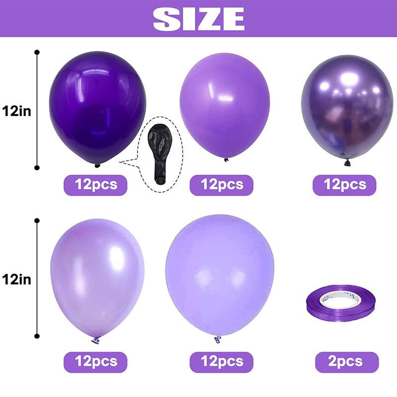 12-Inch Latex Balloon Set: Customizable Decoration Pack