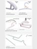 Non-slip, no-mark, reinforced plastic clothes hanger with no shoulder bumps for home use and air drying.
