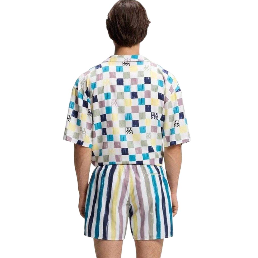Hugo Mens Contrast Striped Swim Shorts