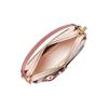 Michael Kors Emilia Presbyopia Braided Heart Logo Print Canvas Crossbody Shoulder Handbag Medium Women's Off-White and Pink