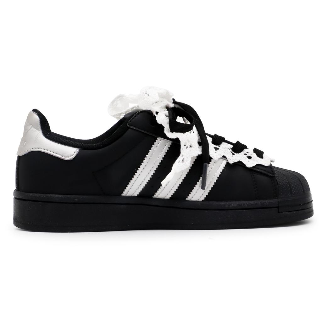 adidas Originals Superstar 2 Skateboard Shoes Unisex Low Top Black/Silver JH9977(Team52-4.0S-BOX)