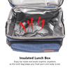 Insulated Lunch Box Oxford Cloth Leakproof Blue Waterproof Thermal Cooler Sack Food Handbags for Men Women