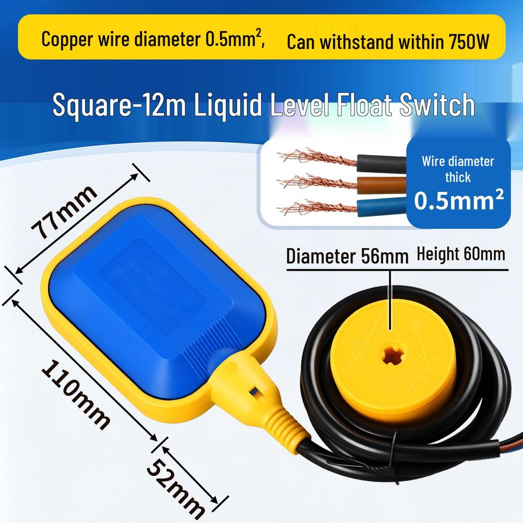 Automatic Water Level Controller with Float Switch for Pumps and Tanks