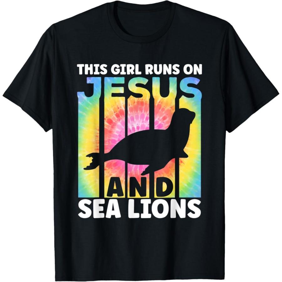 Милая одежда с морскими львами для женщин и девочек Футболка с морским львом S