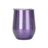 Stainless Steel Wine Cup 12oz Double Layer Eggshell Cup Rainbow Paint Gradient U Shaped Beer Mug
