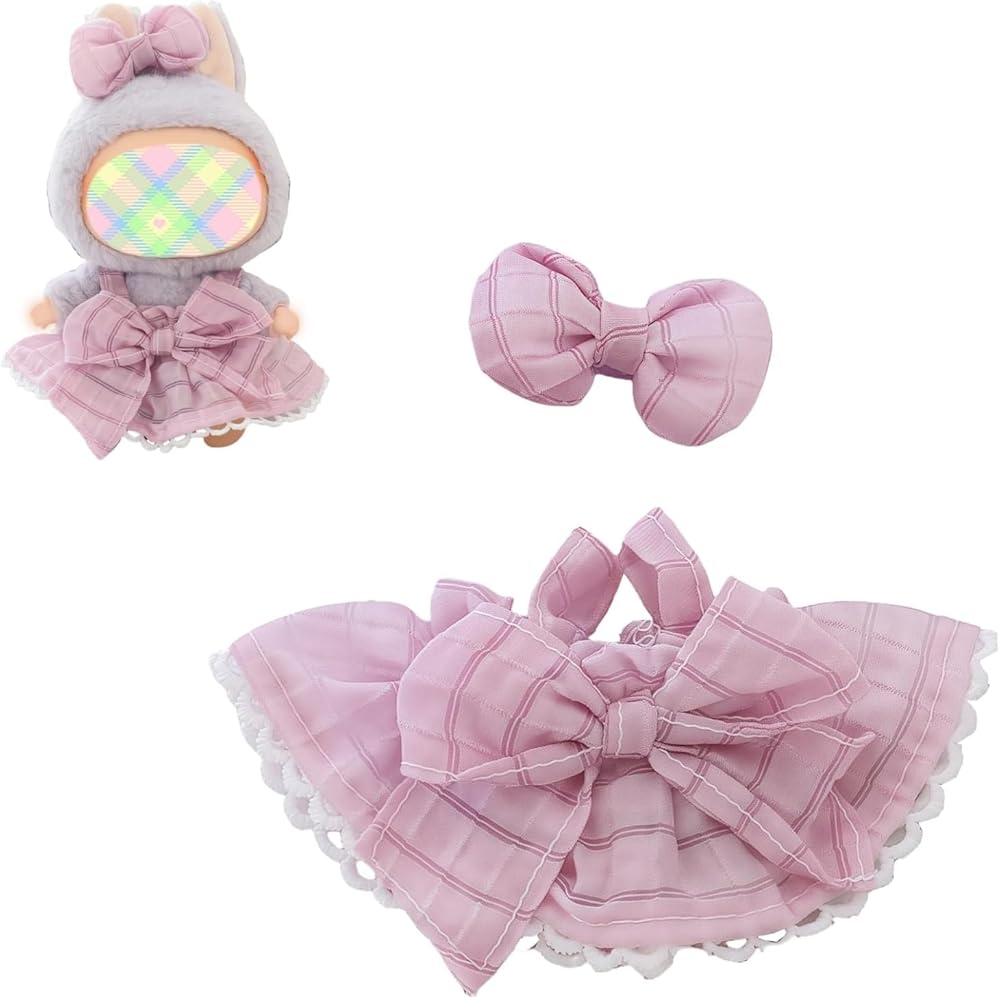 

Ruokey Doll Clothes 15cm/17cm Cute Costume Outfit for Plush Toys and Dolls Dress Up Accessory