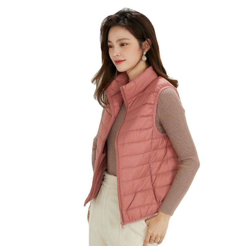 Women's New National Standard 90 Down New Light Down Vest Women's Vest Women's Down Jacket Versatile Autumn