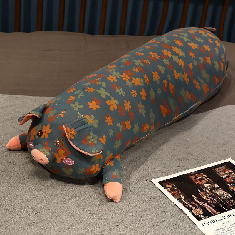Cute Pig Cartoon Three-layer Yarn Toys Stuffed Soft Sleeping Long Pillow Nice Bed Pillow Cushion Kids Birthday Gift 90-150cm