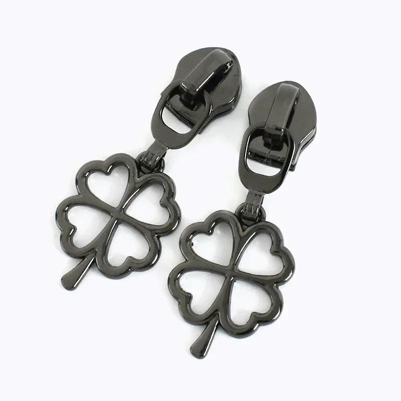 Meetee 5/10/20Pcs 5# Zipper Puller for Nylon Zippers Plastic Coil Zips Slider Heads Repair Kits DIY Garment Sewing Accessories