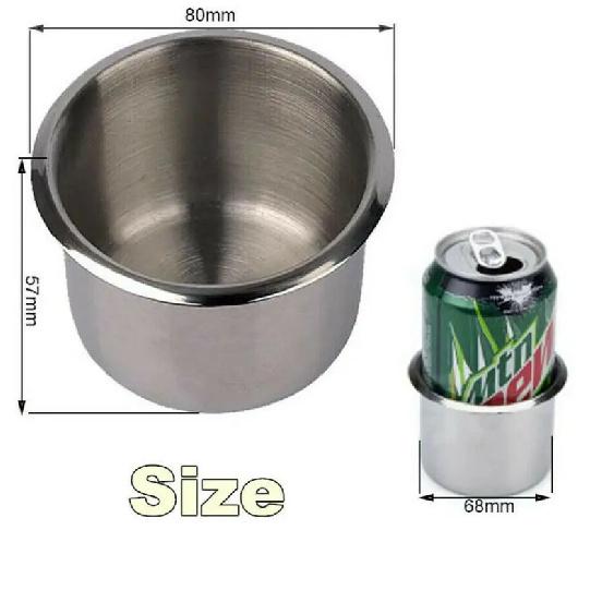 Stainless Steel Cup Drinking Holder Portable Durable Cup Organizer for Marine Boat Car Truck Camper Storage Car Accessories