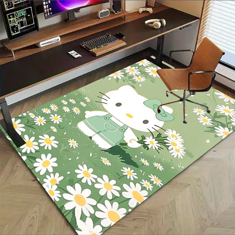 1pc Hello Kitty Carpet Office Rug Outdoor Mat Home Decor Area Carpet Festival Gift Office Desk Chair Carpet