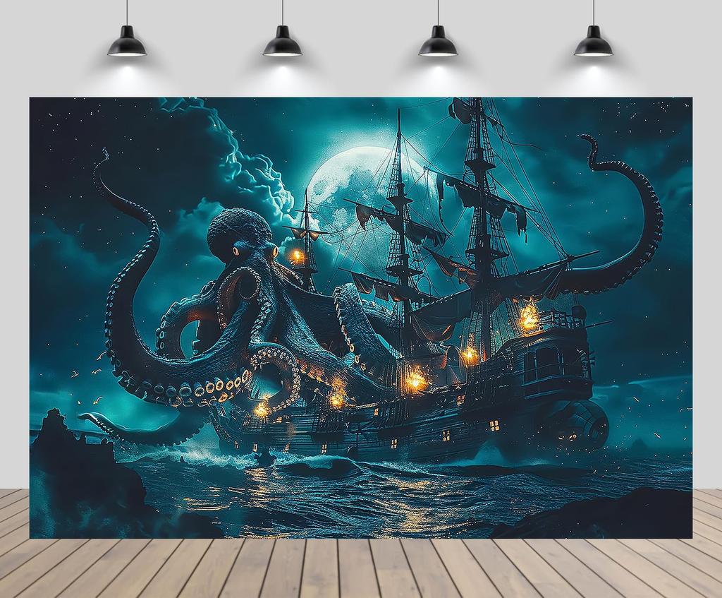 Psychedelic Octopus Tapestry Ocean Monster Tapestry Abstract Style Tapestry Home Living Room Bedroom Dorm Decor Background Cloth