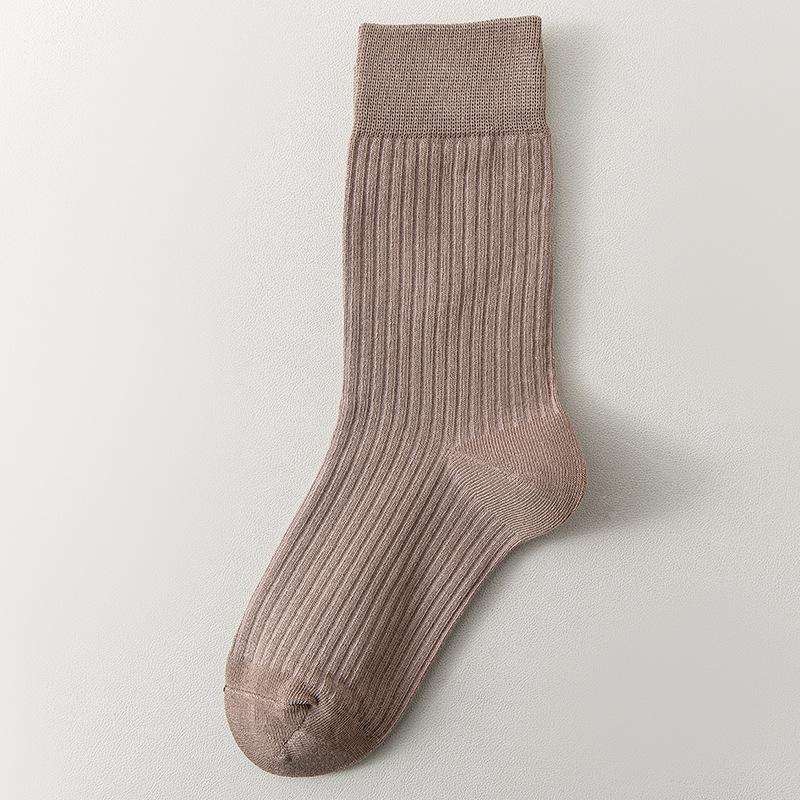 Female Autumn and Winter Pure Cotton Deodorant Anti Pilling In The Tube Moon Socks