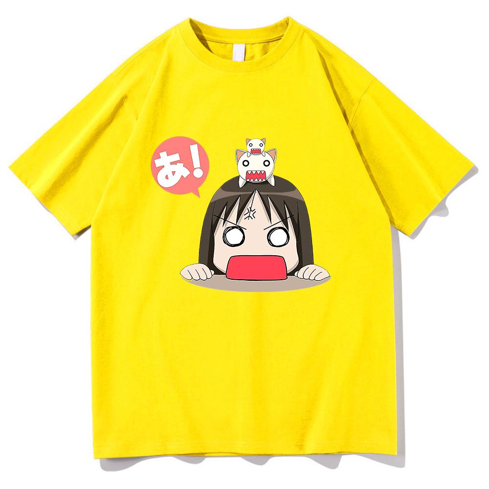 Anime Azumanga Daioh T Shirt Women Kawaii Chibi Osaka and Chiyo Chan's Dad T-Shirts Men Tees Summer Cotton Oversize Tops