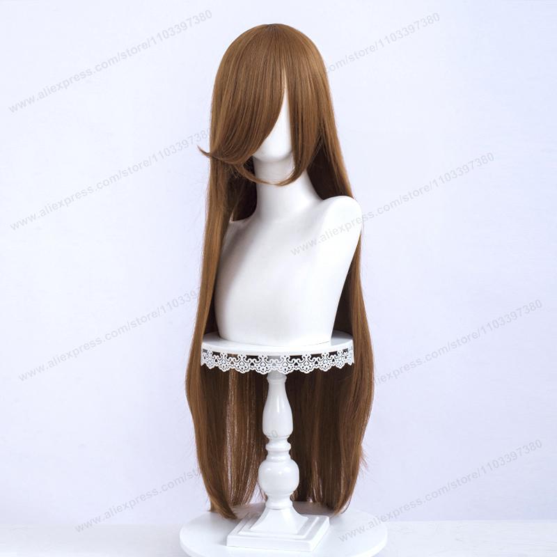 Anime 100Cm Long Staight Cosplay Synthetic Wig Black White Red Pink Brown Gold Blue Women Heat Resistant Hair High Quality Wigs