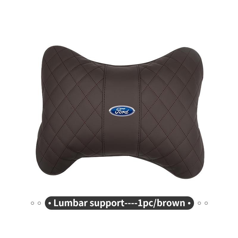 EUEX2 Universal Car Seat Headrest Neck Pillow Lumbar Back Support For Ford Escort KA Flex Everest KA Expedition Falcon Fusion