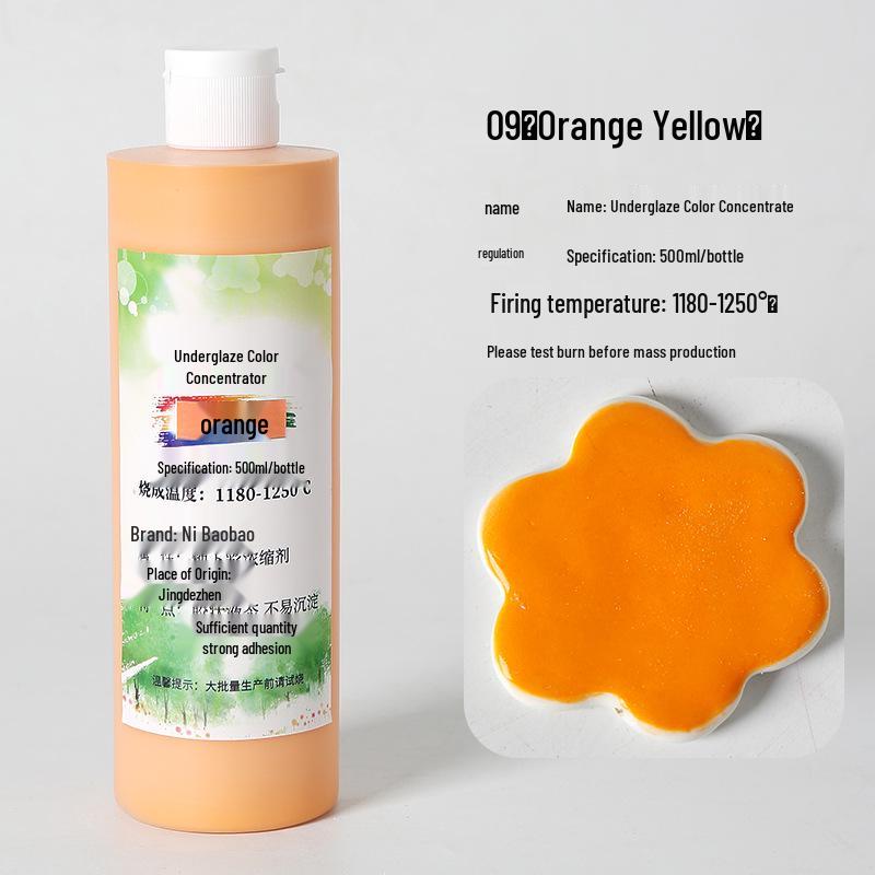 Ceramic Underglaze Concentrate 500ml – Medium Temp Pigment for Pottery Painting