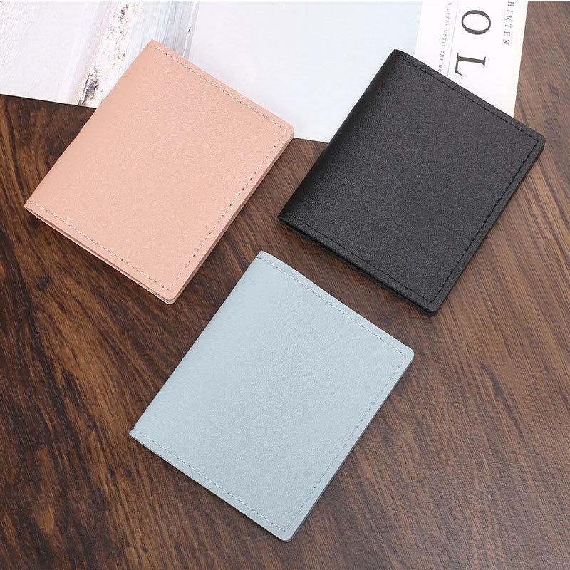 Ultra-Thin Small Bank Card Multi Card Slot Card Holder Wallet Women Men Credit Card Bag Male Card Holder Solid Leather Wallet