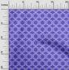 oneOone Cotton Flex Dark Purple Fabric Geometrical Craft Projects Decor Fabric Printed By The Yard 40 Inch