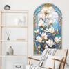 Vintage Magnolia Flower Texture Bedroom Living Room Study Wall Beautification Decoration Stickers