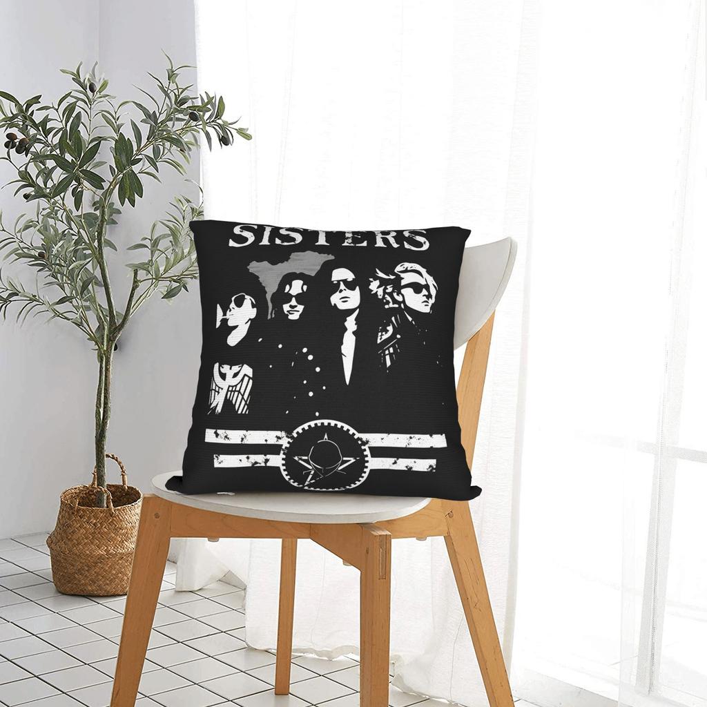 Band Sisters Of Mercys Pillow Cover Comfy Cushion Cover Fashion Pillow Case For Sofa Bedroom Home Decor