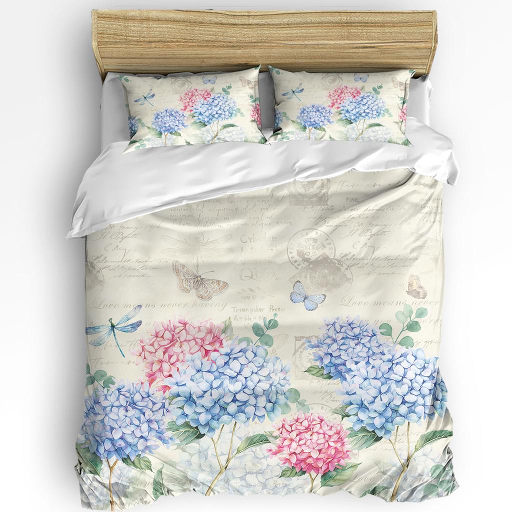 Wild Flower Eucalyptus Sunflower Plant Lavender 3pcs Bedding Set For Double Bed Home Textile Duvet Cover Quilt Cover Pillowcase